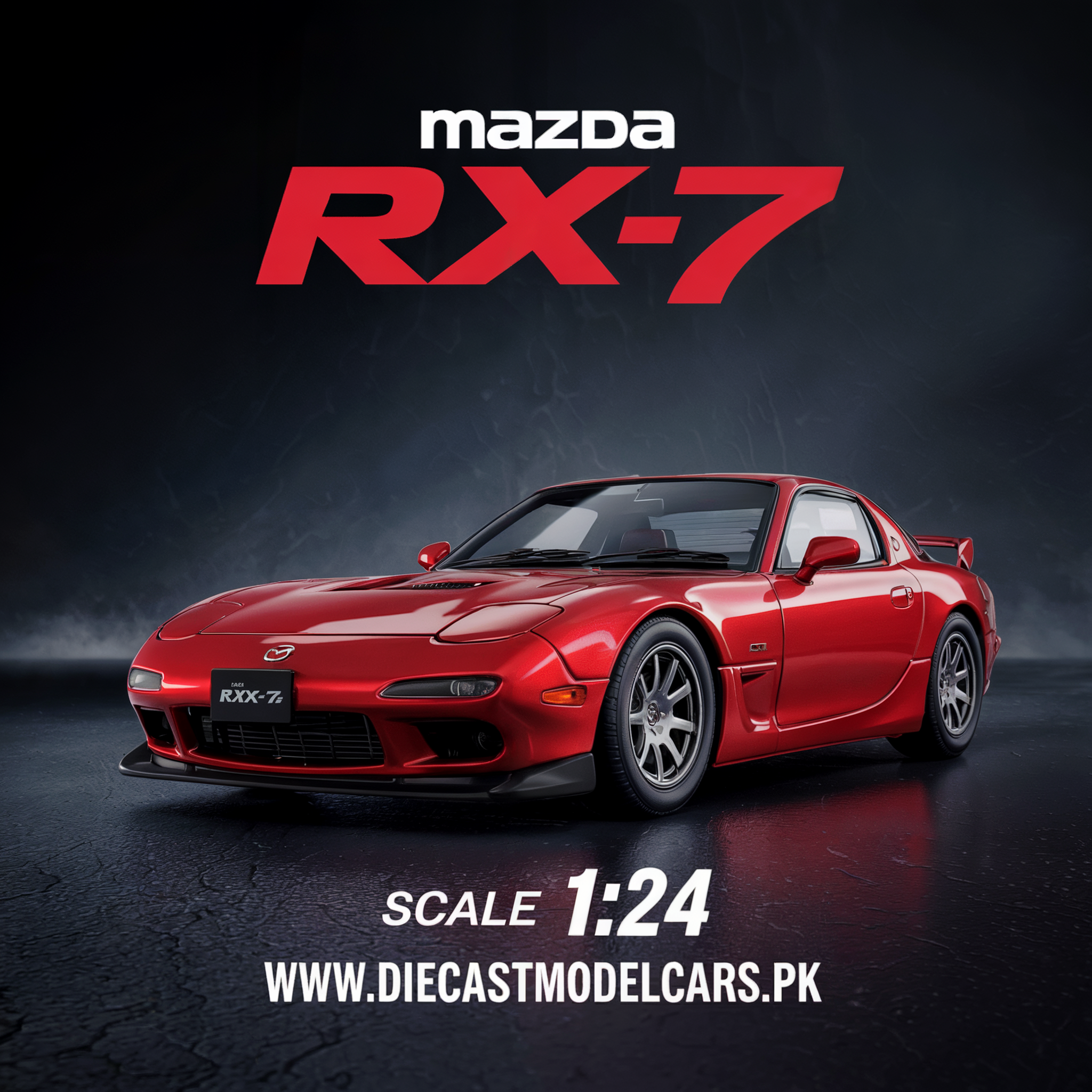 Diecast Model Mazda RX-7 1/24 diecastmodelcars.pk