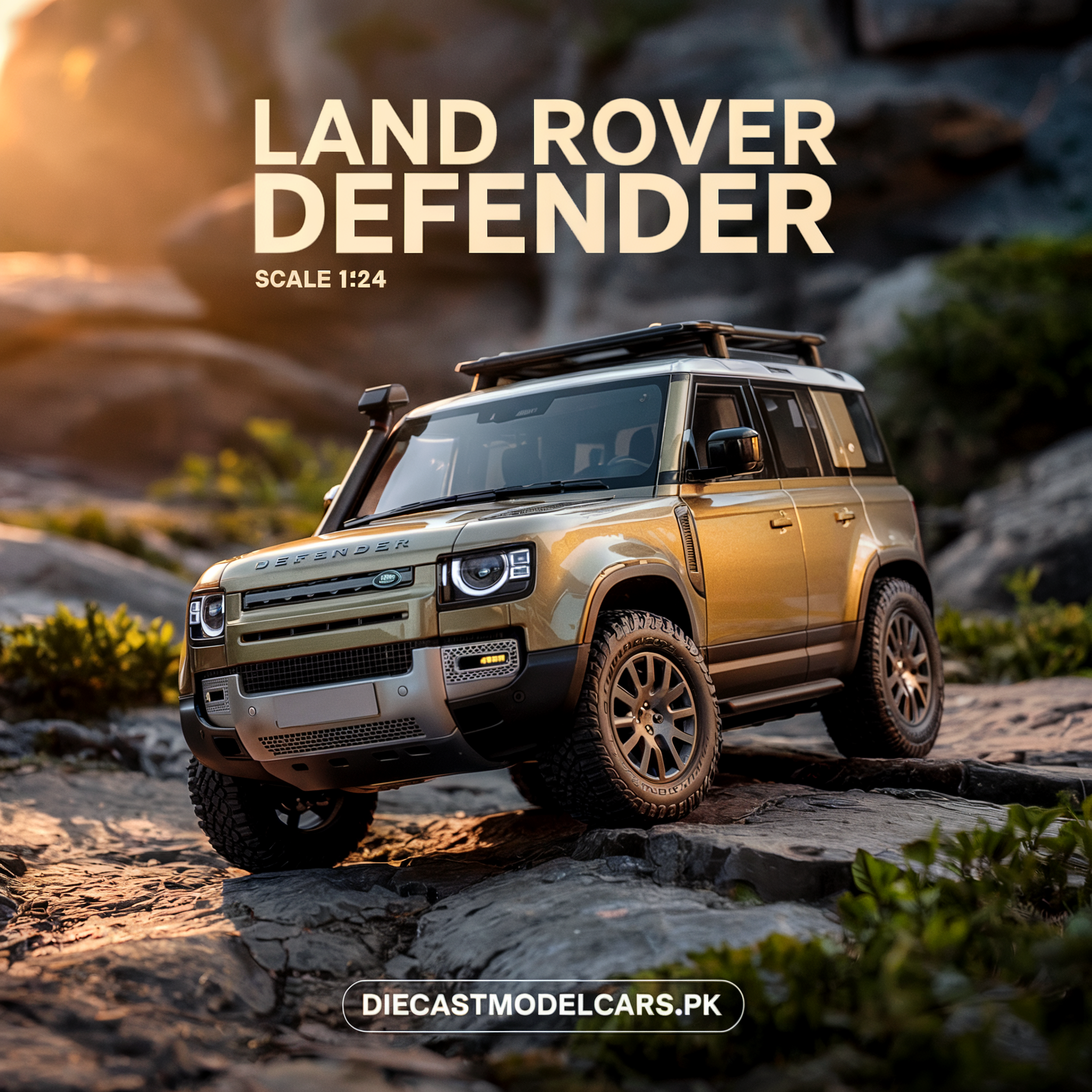 Diecast Model Land Rover Defender SUV 1/24 diecastmodelcars.pk