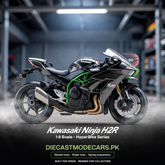 Kawasaki NINJA H2R Scale 1:9 diecastmodelcars.pk