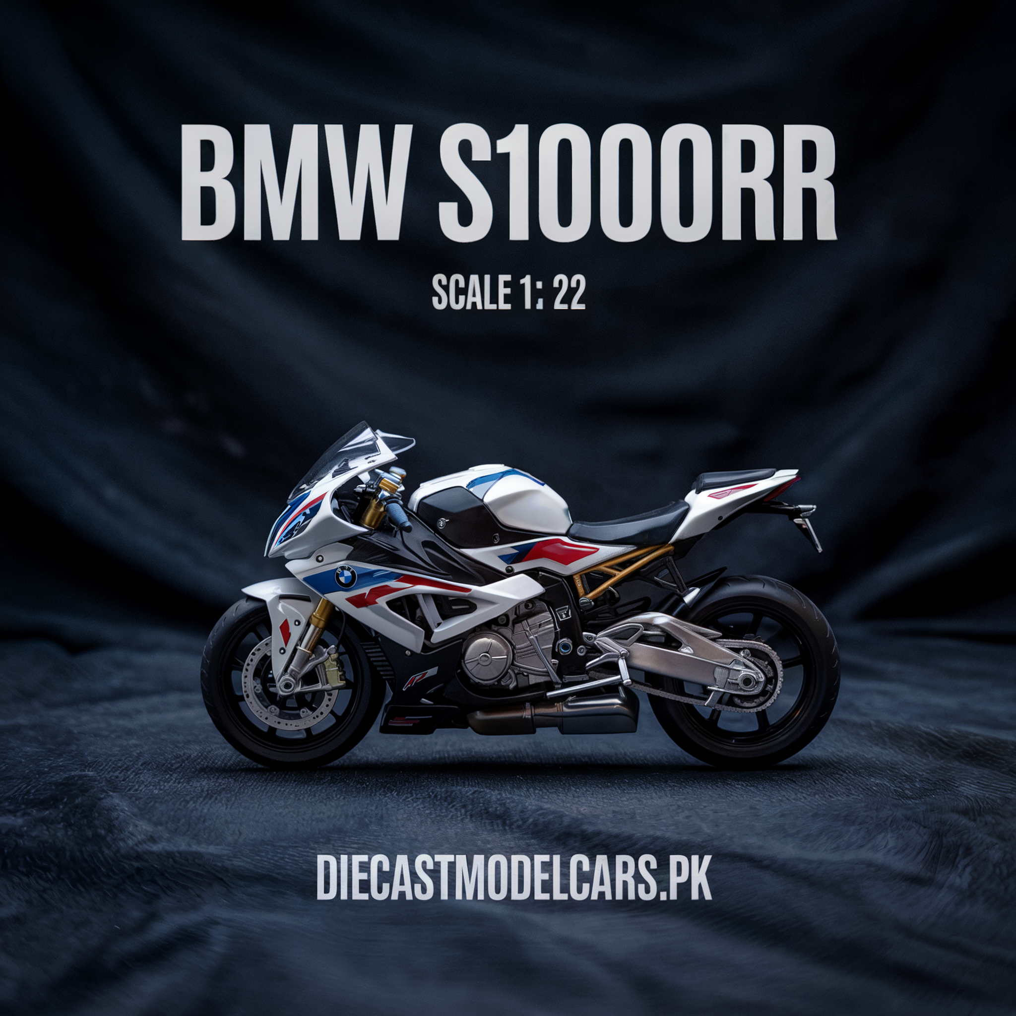 1:12 BMW S1000RR Racing Motorcycle diecastmodelcars.pk