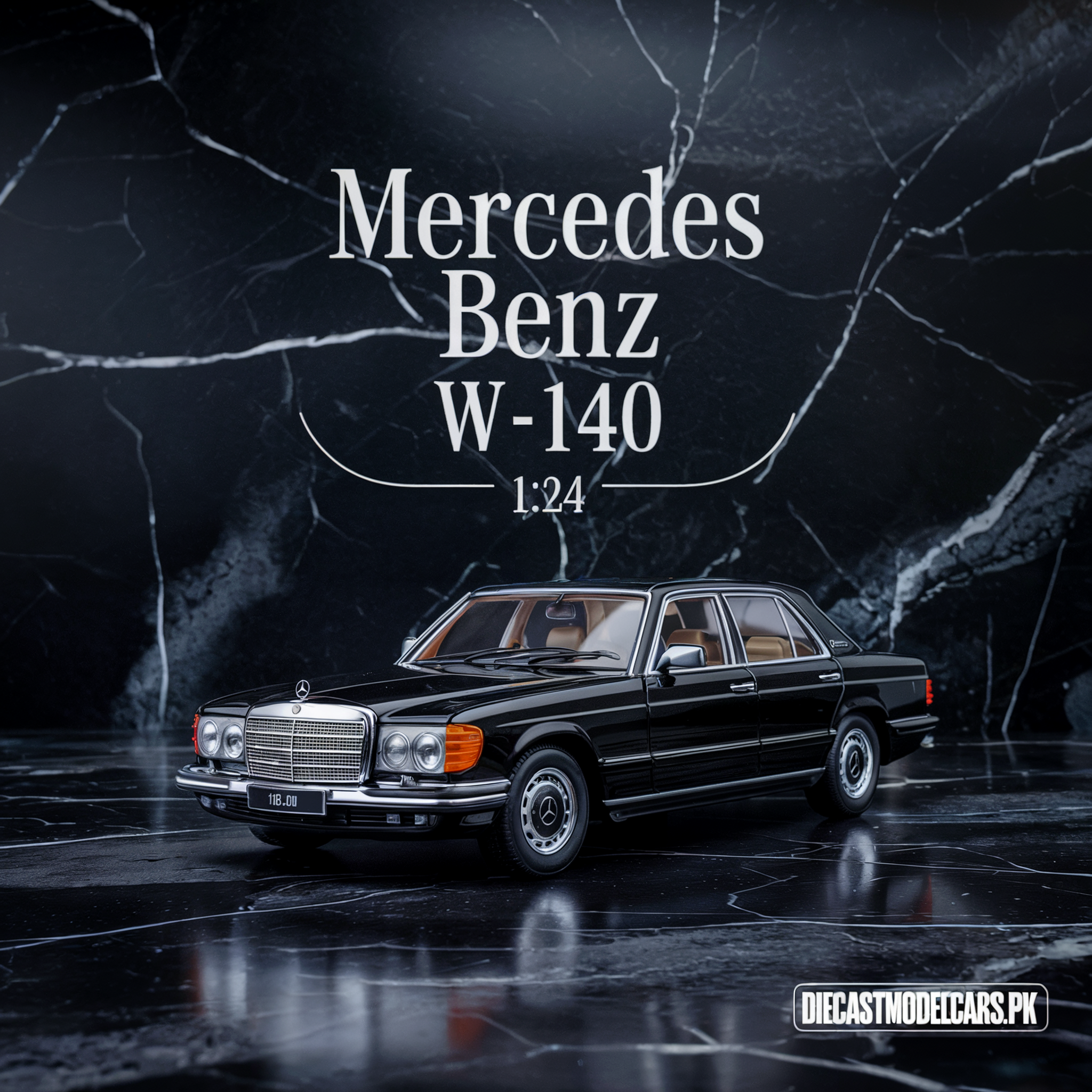 Diecast Model Mercedes Bens W-140 1/24 diecastmodelcars.pk