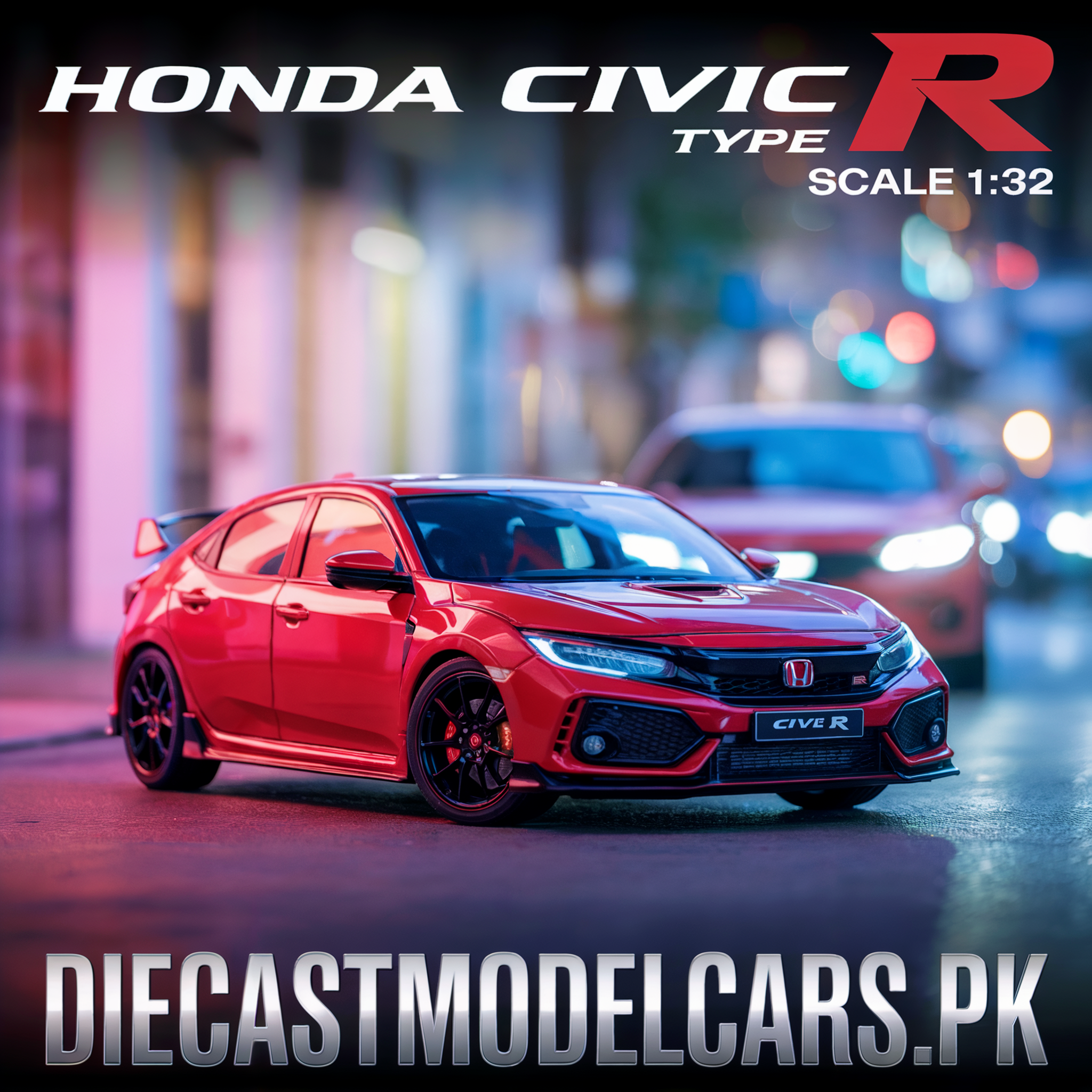 HONDA CIVIC TYPE R Scale 1:32 diecastmodelcars.pk