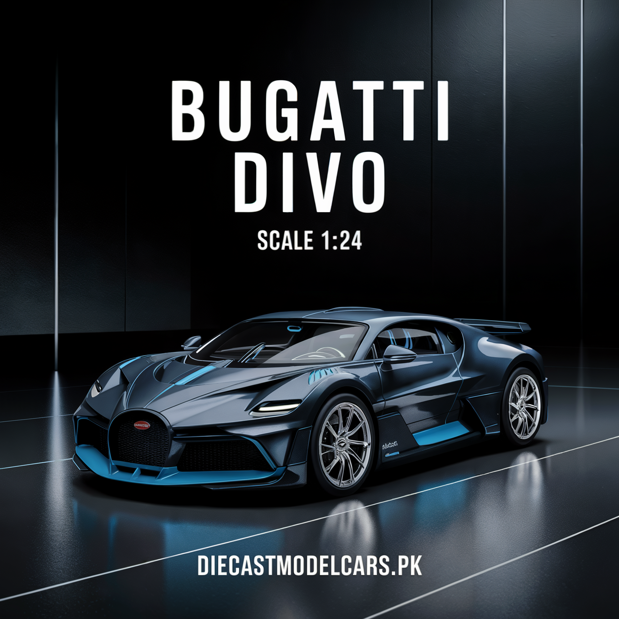 Bugatti Divo Alloy Sports Car Diecast Model 1/22 diecastmodelcars.pk