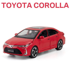 Toyota Corolla Diecast Model with Acrylic Frame 1:32 diecastmodelcars.pk