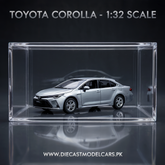 Toyota Corolla Diecast Model with Acrylic Frame 1:32 diecastmodelcars.pk
