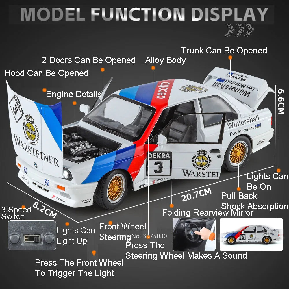 BMW M3 E-30 Diecast Model 1/24