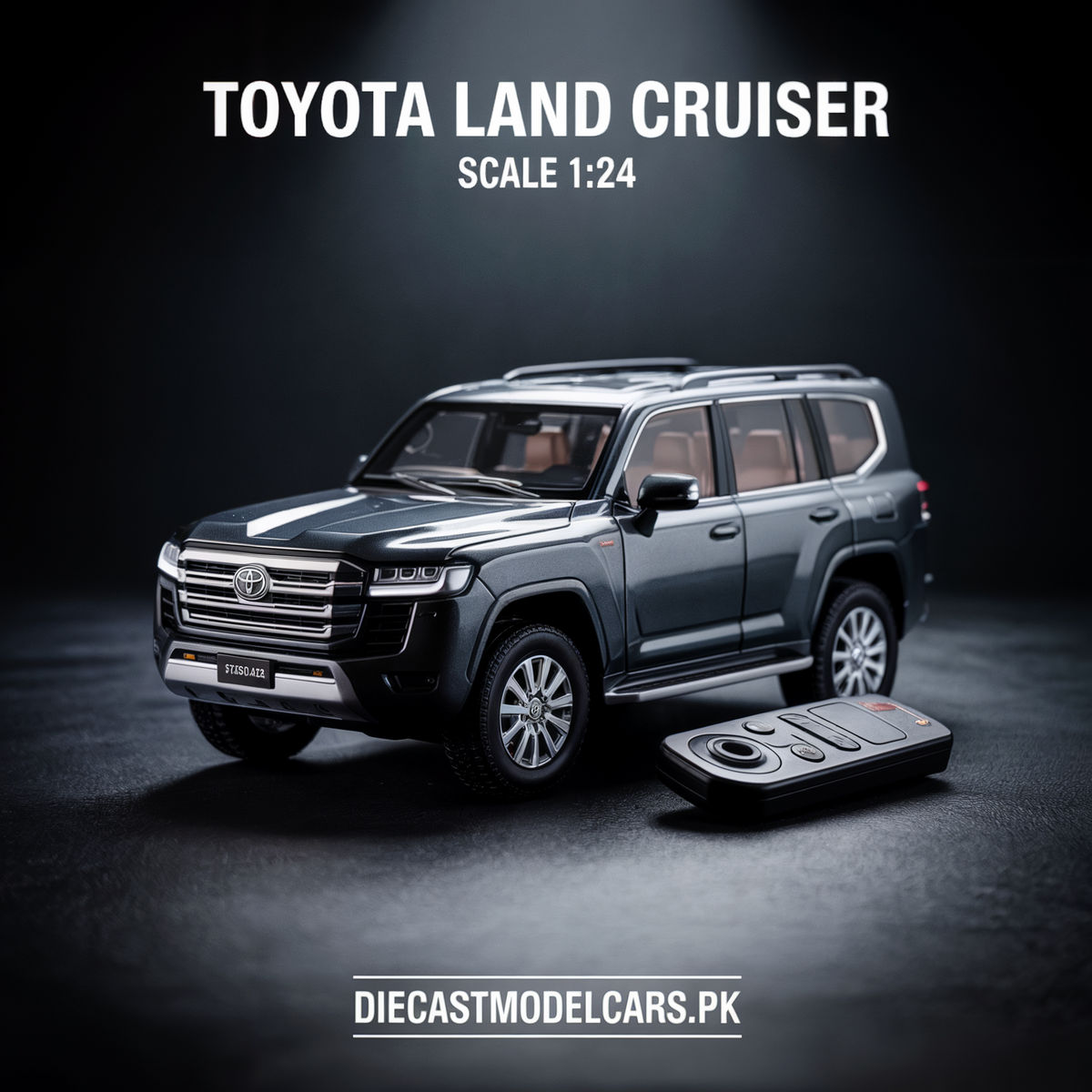 Diecast Model RC Key Land Cruiser 1/24