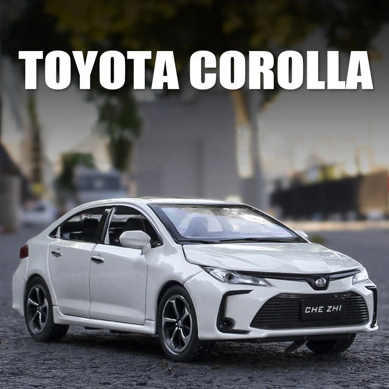 Toyota Corolla Diecast Model with Acrylic Frame 1:32 diecastmodelcars.pk